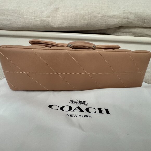 NWT Coach Tabby Shouder bag 26 with quilting Buff Nude Handbag Bag Purse - Picture 10 of 14